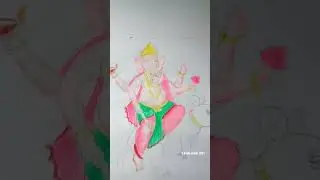 Ganesh ji ka drawing🙏 #ganeshdrawing #bappaart #laxmimudiarts #youtubeshorts #Drawing