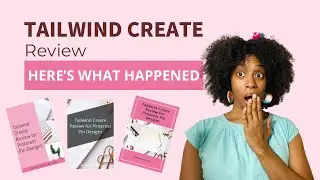 Tailwind Create Review for Pinterest Marketing Pin Design