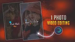 Alight motion Video Editing | 1 Photo Video editing Alight Motion | Text Wipe Video EDIt| Vinit Sah