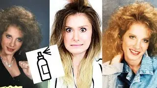 Recreating My Moms Hair And Makeup | 80's Tutorial *EASY*