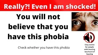 Phobi! Anyone in life would have came across this!/Different types of phobias #facts #phobia #fear