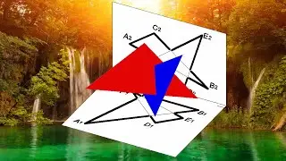#Intersection of two triangles - #Monge (#Descriptive) Geometry - 2015 Aragon selectivity