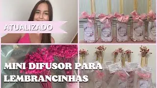Como eu faço mini difusor | a melhor lembrancinha para festas!!