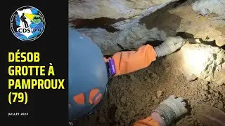 Exploration souterraine : Recherche et dégagement d'une grotte à Pamproux (79)