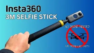 Insta360 Extended Selfie Stick For Drone Like Shots
