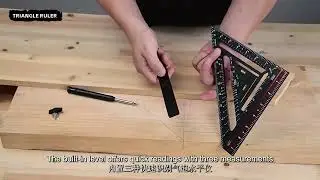 Adjustable From 90 or 180 Degrees for Accurate Flat Surface Work Innovative Triangle Rafter Square