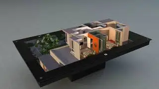 Apartments 3D model for holographic table
