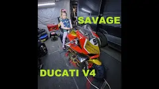 Ducati Panigale V4 - Donington GP Last Ever Race - No Limits Racing - New PB!