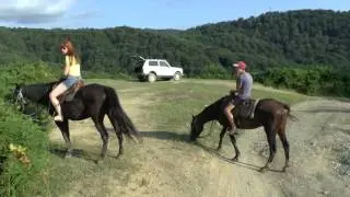 Horse ride in Loo, Sochi.