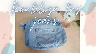 COMO HACER UN CANGURO, BOLSO DE CINTURA Reutiliza tus jeans viejos