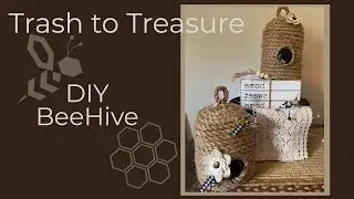 DIY BeeHive Decor // Trash to Treasure