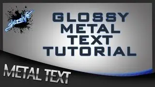 Photoshop CS6 Tutorial: Creating A Glossy Metal Text Effect!!