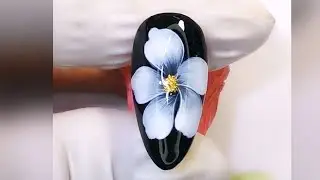 Short Nail:s Easy Flower Nails Art by Gel #shorts