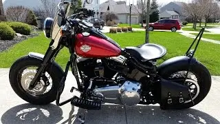 Harley Davidson Custom Softail Slim Bobber Style - Walk Around and Review