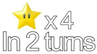 First 2 stars in one turn, last 2 stars in one turn