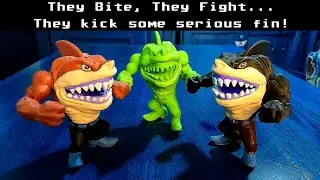 Street Sharks Toys - 3D Printed Ripster with Fully Functional Original Actions