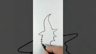 How to Draw a Halloween Witch Quickly and Easily
