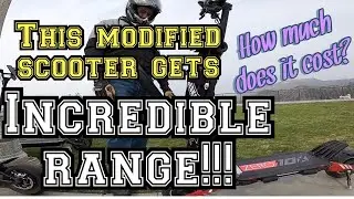 THIS MODIFIED SCOOTER GETS 60+ MILES RANGE! |  ELECTRIC SCOOTER ACADEMY| ZERO 10x