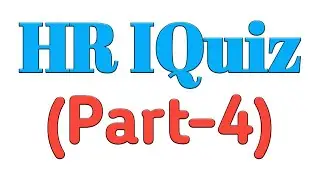 HR IQuiz (Part-4) || NET/JRF || HR Recruitment