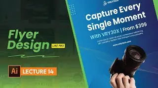 Lecture 14: How to Design Flyer in Adobe Illustrator  Graphic Designing Course 2025 Urdu/Hindi