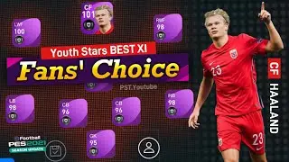 YOUTH STARS BEST 11🔥 Players Max Rating Pes 2021 Mobile