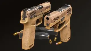 SIG SAUER P320 M18 (AAA GAME READY 3D ASSET)