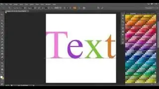 How to make multicolored text in photoshop (change font color using Photoshop's characters menu)