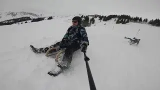 Санки в Австрии Damuls первый спуск !!!