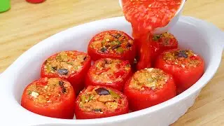 No meat, but it's more delicious than meat! Tomato and eggplant recipe! 🔝 2 ASMR recipes!