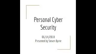 Cyber Security for the Home User