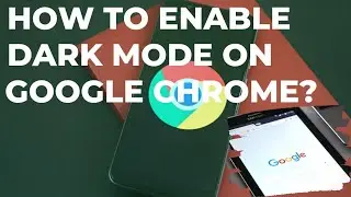 Enable dark mode on google chrome.