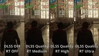 Hogwarts Legacy | 1080P Ultra | RTX 2060S | Raytracing OFF vs Med vs High vs Ultra | DLSS OFF vs ON