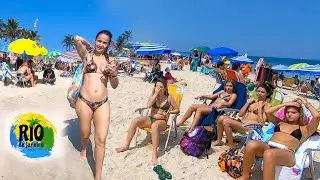 LEBLON IPANEMA 🇧🇷 Rio de Janeiro Brazil 2021 - [Beach Walk Full Tour]
