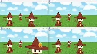 Testing the combination of GDevelop multiplayer and WithThreeJS.