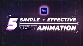 5 Simple Text Animations in After Effects 2023 | FREE PROJECT FILE