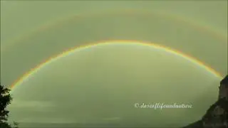 Unforgettable Hiking Moments - Double Rainbow After a Long Hike in the Rain