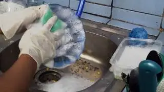 How to Wash No Talking Dirty Dishes (ASMR Cleaning)