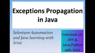 Exceptions Propagation in Java with examples for beginners