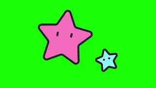 Green Screen: Moving Stars Animation : No Copyrights