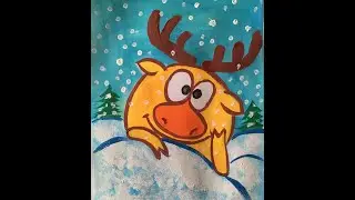 Рисуем Лосяша.
