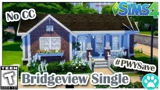 |Bridgeview Single| The Sims 4: Speed Build