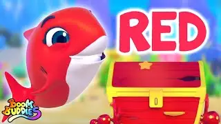 Pelajari Warna Dengan Bayi Hiu Sajak Animasi + Lebih Lagu Kartun Untuk Anak