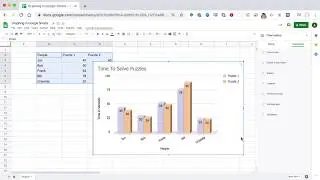 How to make a bar/column graph in Google Sheets