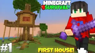 I Build An Epic Tree House🔥 Minecraft Pe 1.21 Survival Series Part-1