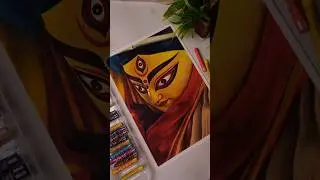 Maa Durga Drawing, 