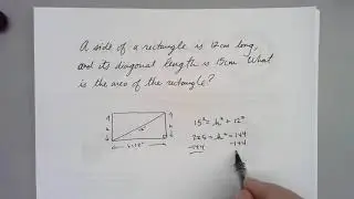 Area of a rectangle