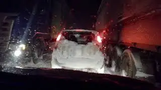 СУПЕР-пробка!!! Возвращались с юбилея компании в Усть-Катаве  с приключениями))