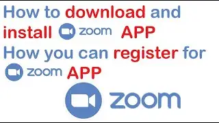 How to download and install zoom app | how to register zoom app | how to sign up zoom app |AHLP TECH