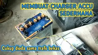 MEMBUAT CHARGER ACCU SEDERHANA, Cukup dioda sama trafo bekas