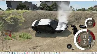 Играю в BeamNG drive Как перегревается двигатель  BeamNG drive?